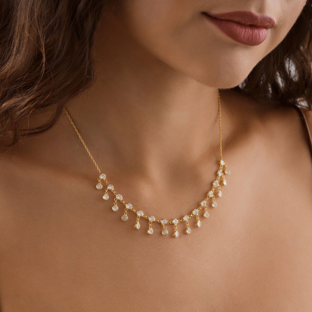 Dainty JewelryGold NecklaceLayered NecklaceStatement JewelryZircon Jewelry